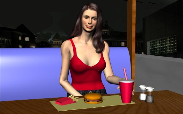 симулятор свиданий - Виртуальное свидание с Арианой на русском языке.